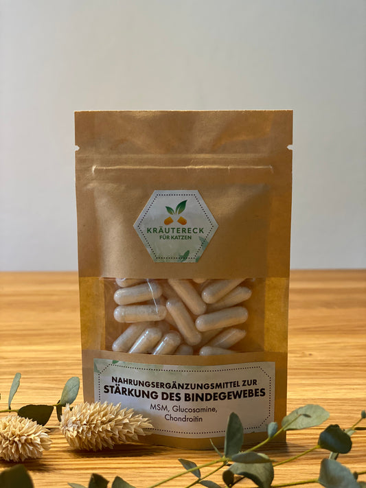 Nahrungsergänzungsmittel für den Bewegungsapparat/ das Bindegewebe für Katzen (knorpelaufbauend) (30 Kapseln)